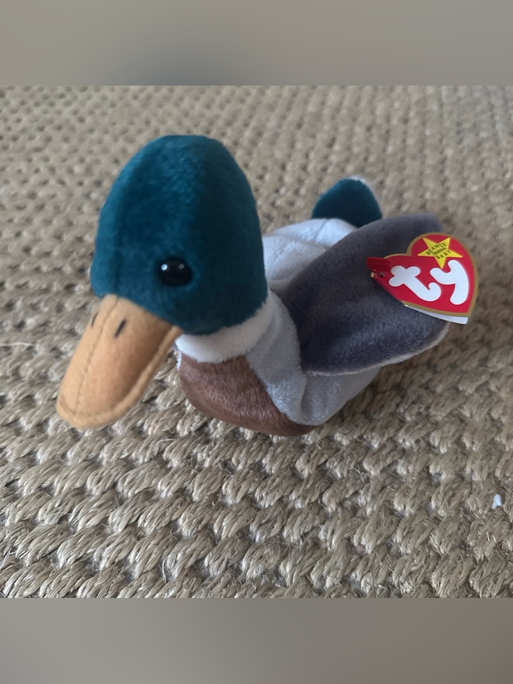 Ty Beanie Baby Jake Mallard Duck w Tags